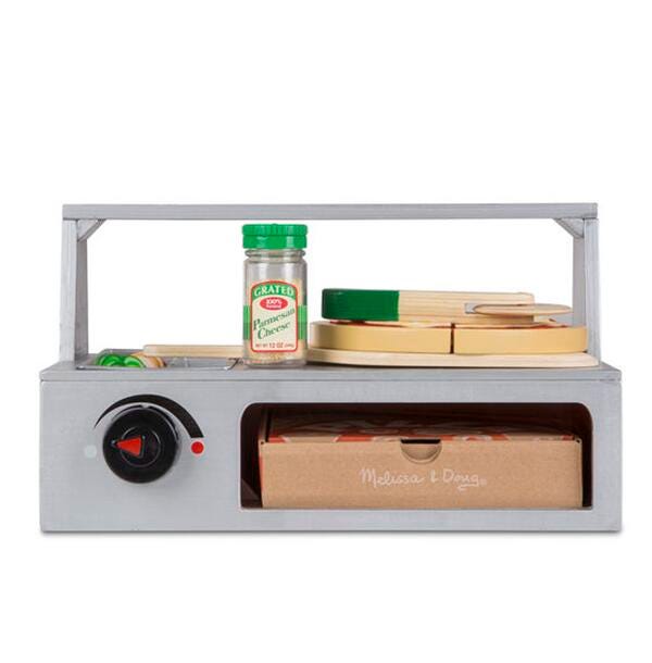 Melissa & Doug Top and Bake Pizza Counter Set, 41 Pieces